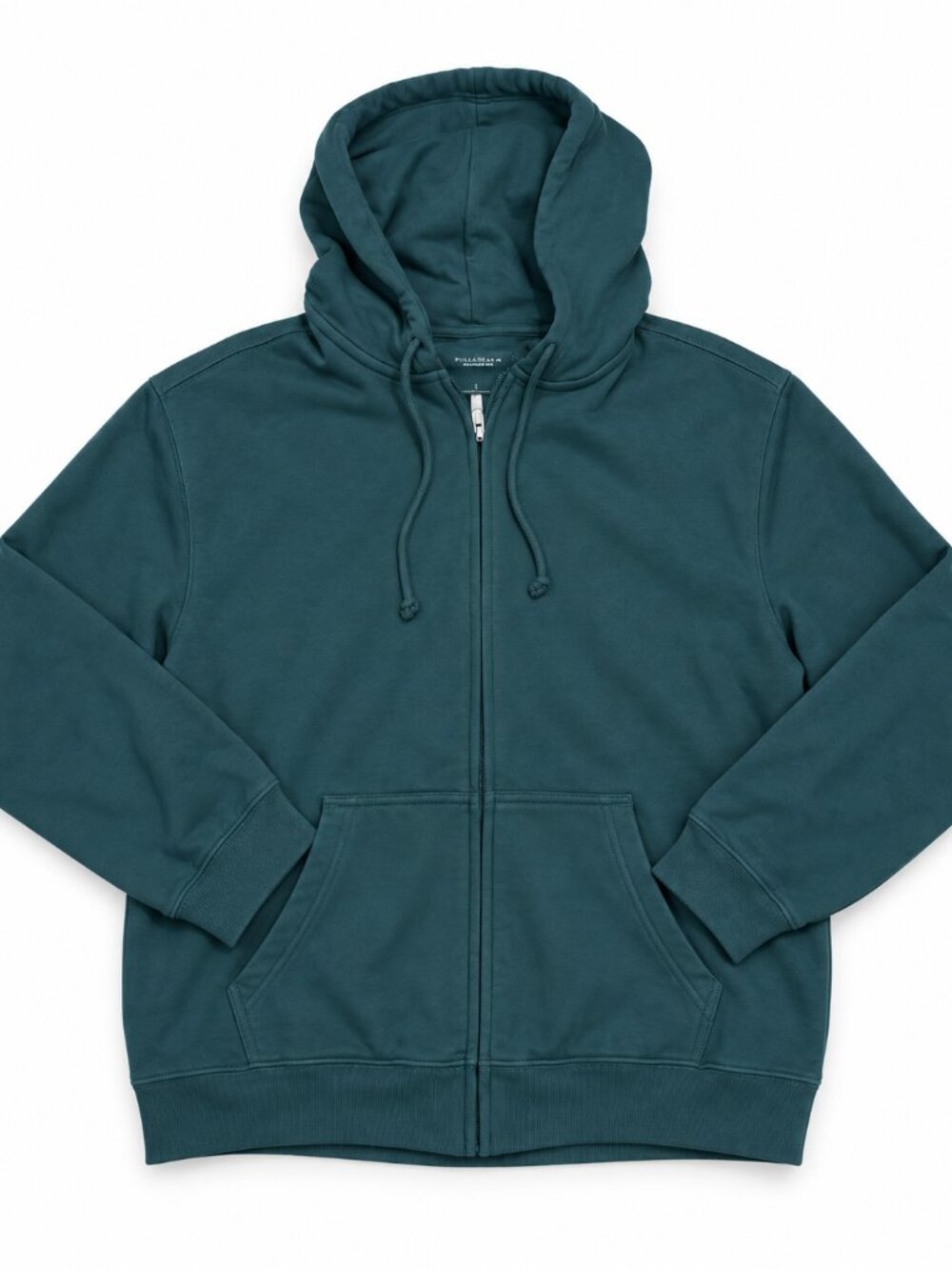 Pull&Bear Teal Full-Zip Hoodie